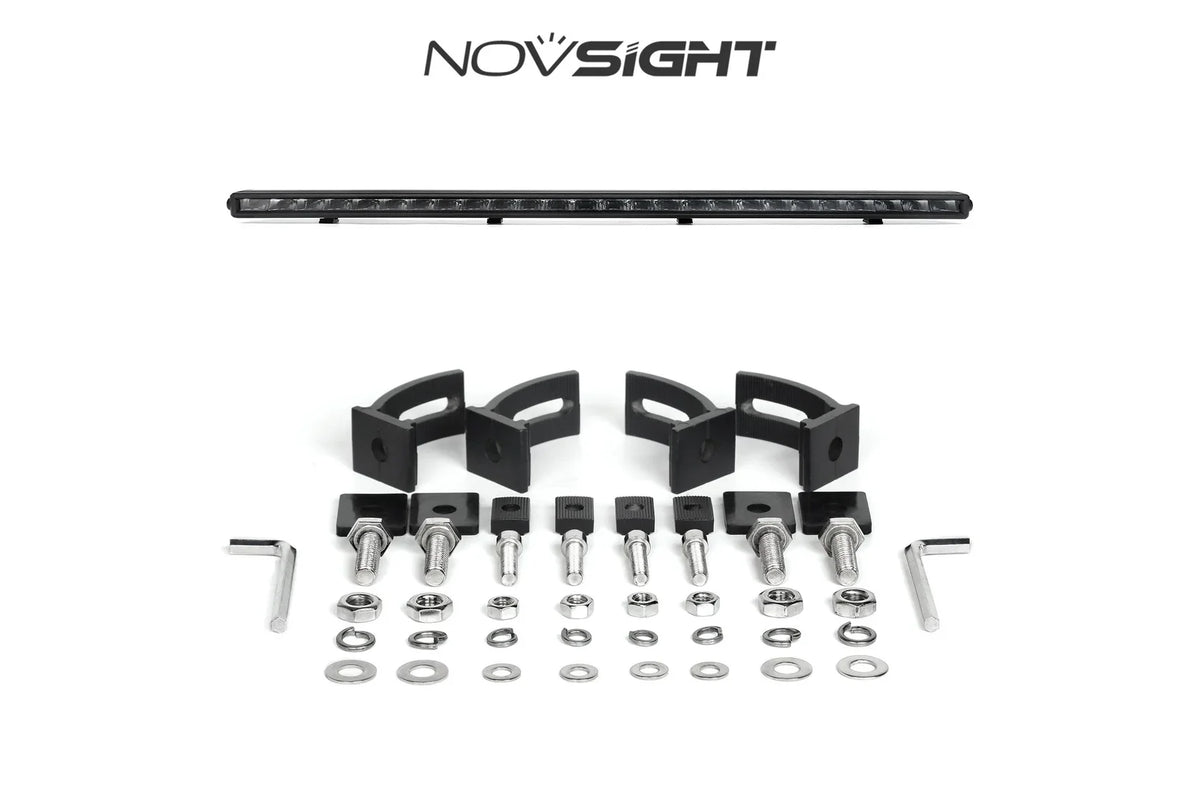 Rock Series 48 Inch Single Row Dual Color Beam LED Off-Road Light Bar White and Amber