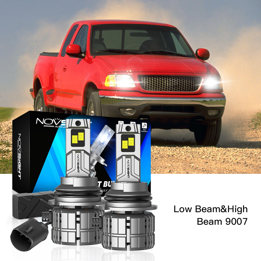 Fit for 1999-2004 F-250 Super Duty 9007 HB5 LED Headlights Bulbs - NOVSIGHT