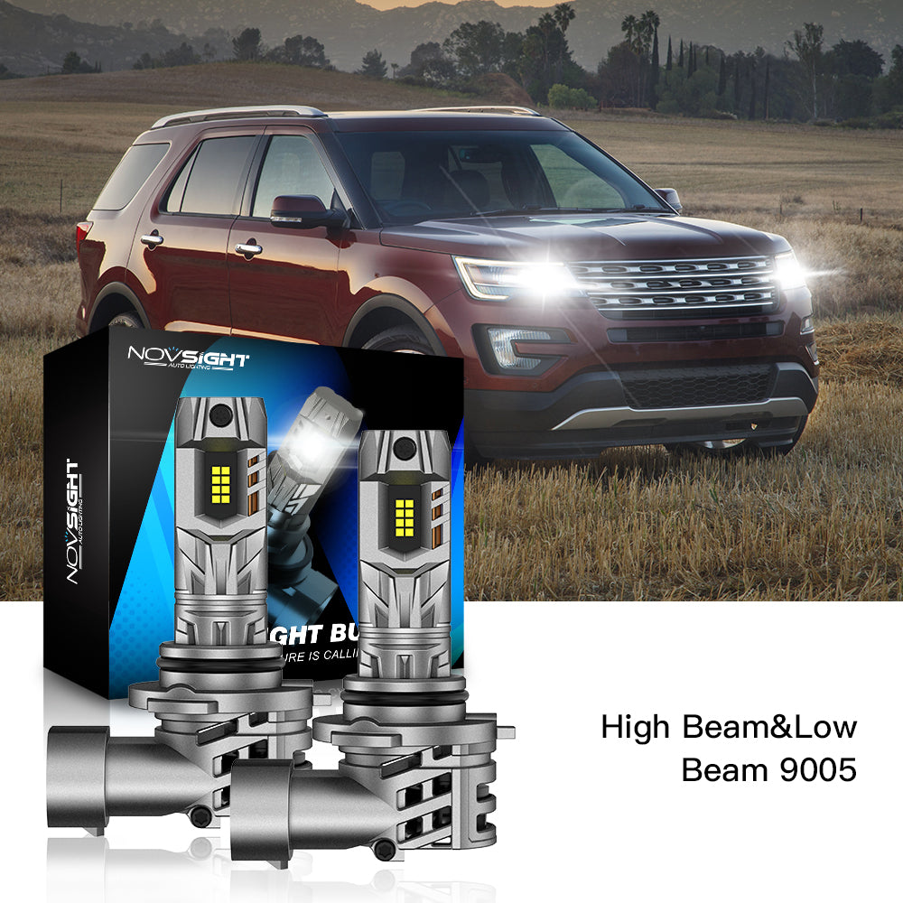 Fit for 2011-2015 Ford Explorer LED Headlights Bulb Kits - NOVSIGHT