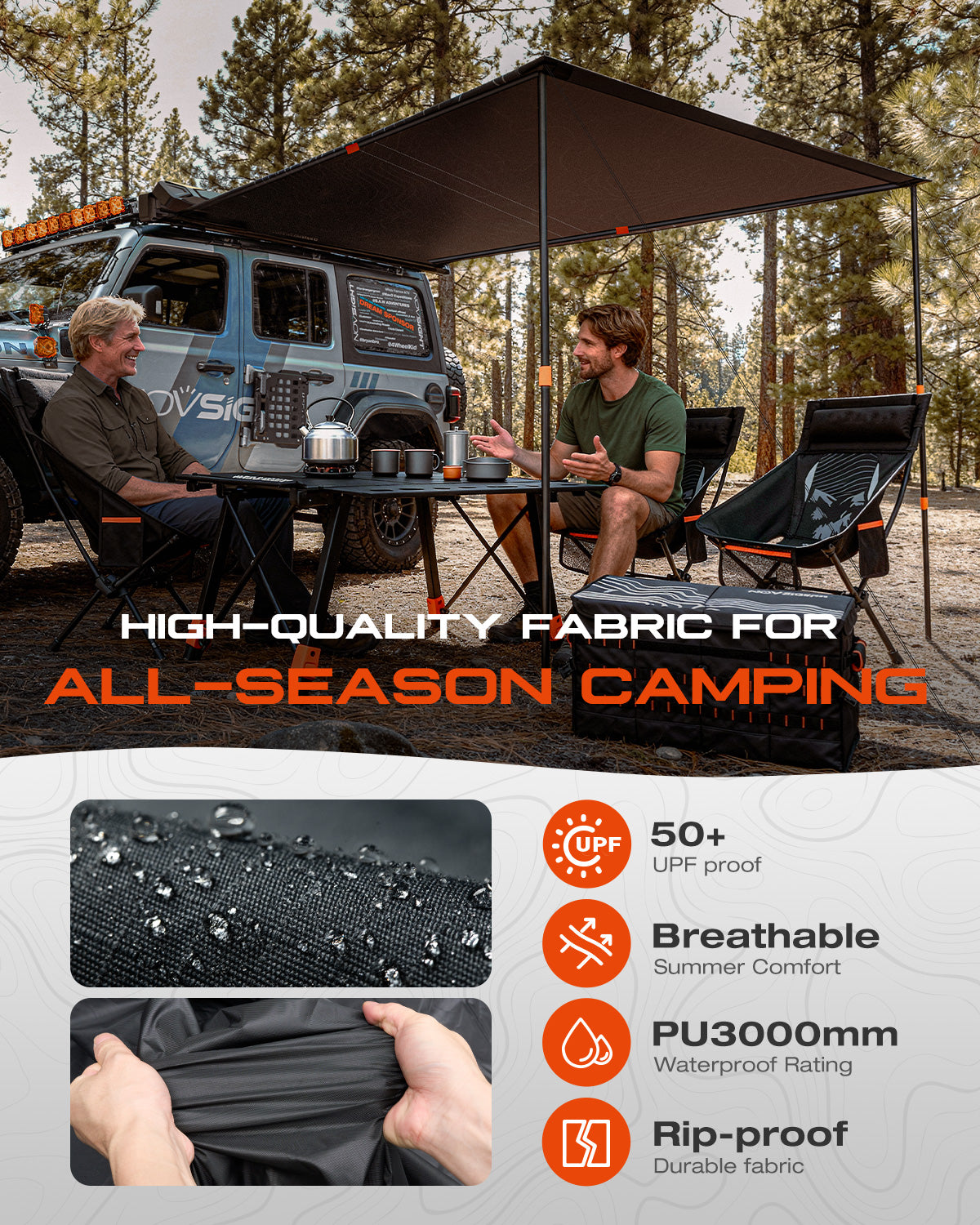 Novsight ABS Car Side Awning Tent for Camping - NOVSIGHT