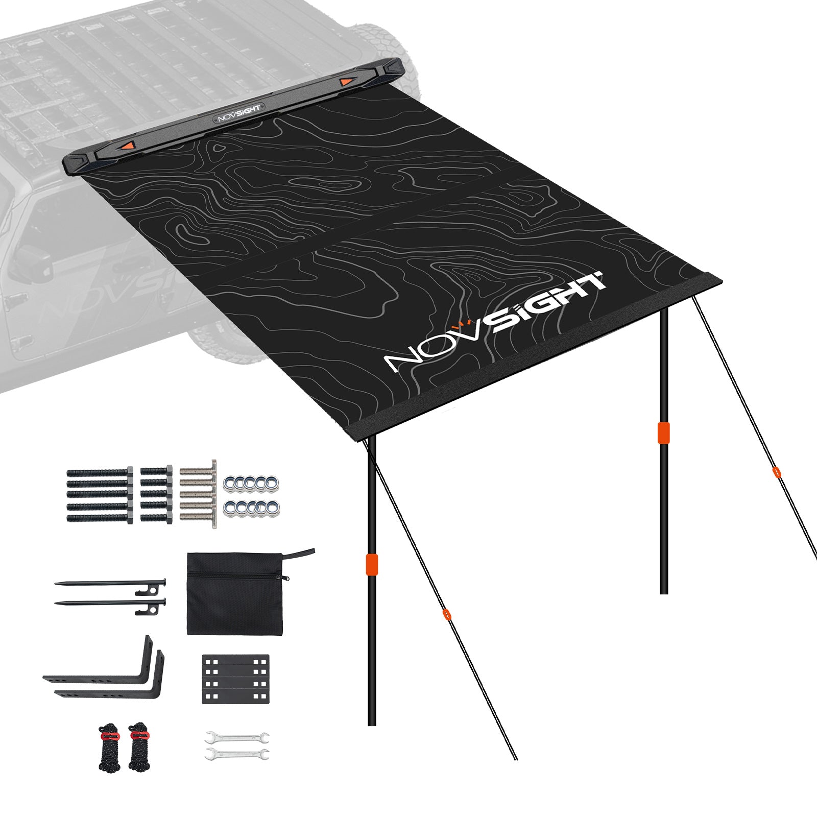Novsight ABS Car Side Awning Tent for Camping - NOVSIGHT