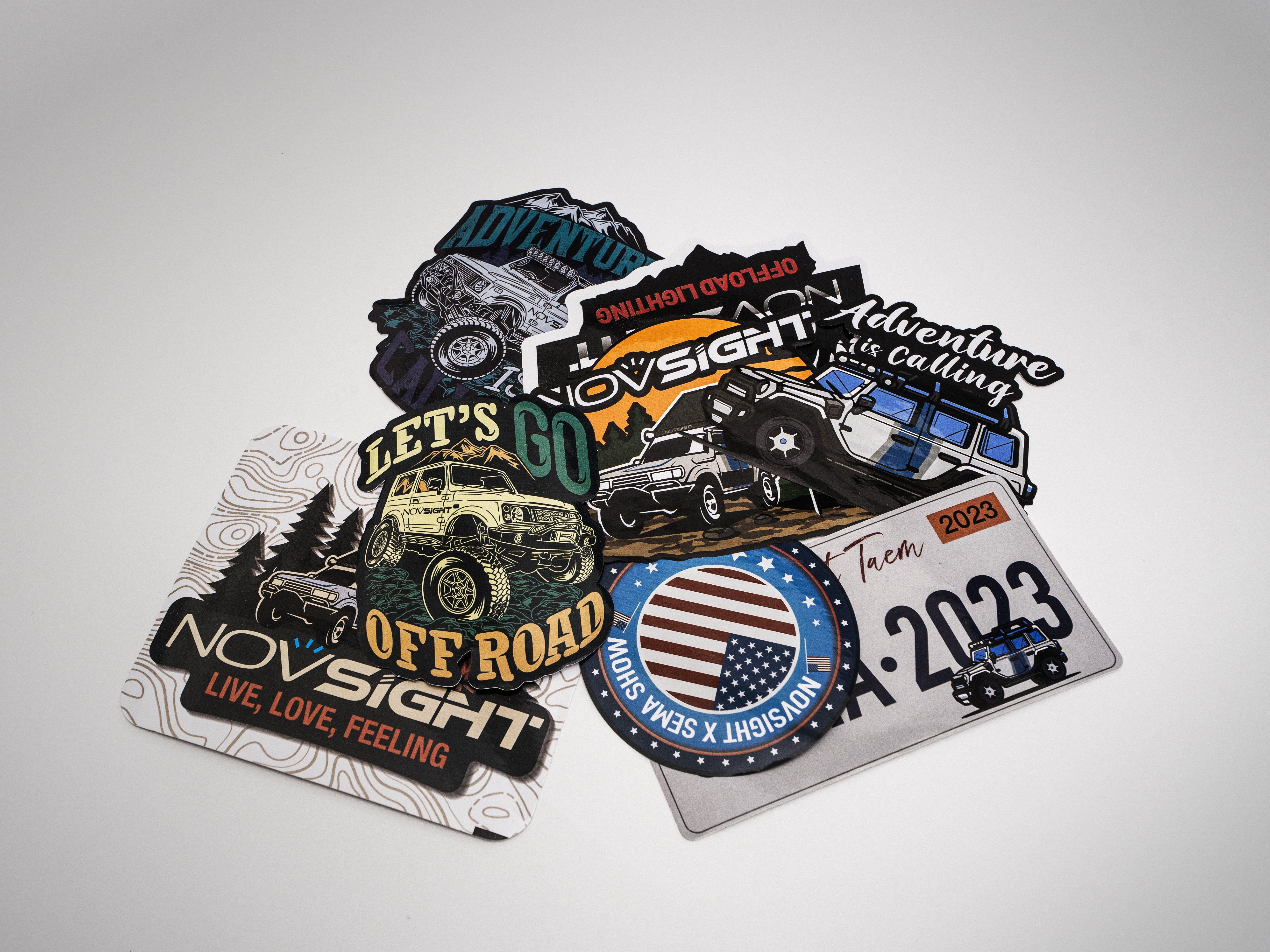 Branded Custom Novsight Logos Sticker Pack - NOVSIGHT