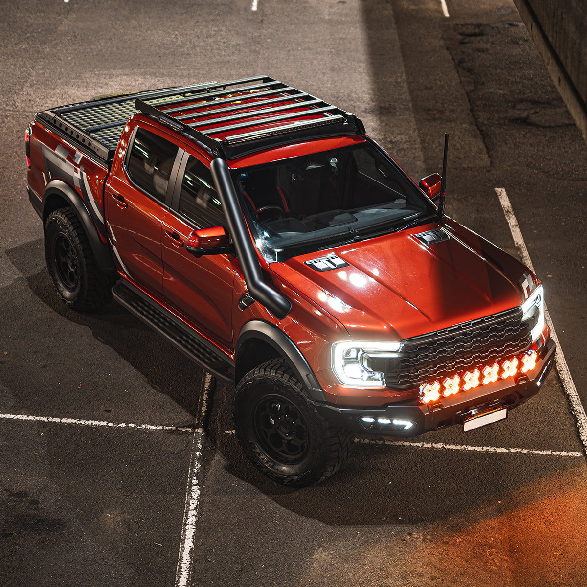 Halo Series 6-inch LED Pod Lights Kit for Ford Raptor Ford F150 F250 F350 - NOVSIGHT
