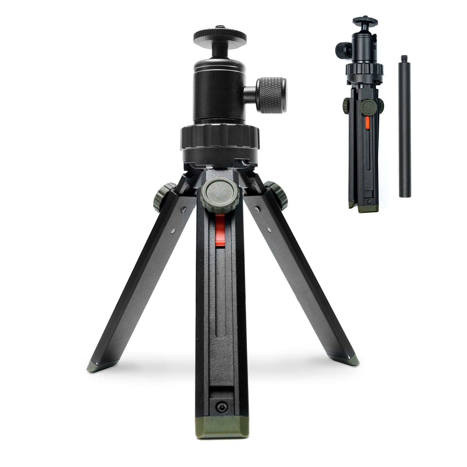 Portable LED Work Light Tripod 1/4 Spiral Portable Stand With Universal Shaft Extension Rod - NOVSIGHT