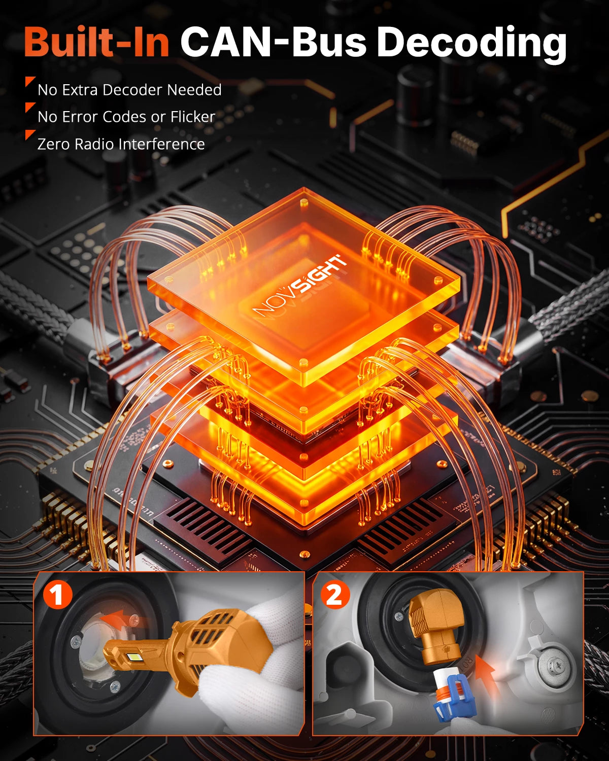 N62 9006 Bulbs CAN-Bus decoding free
