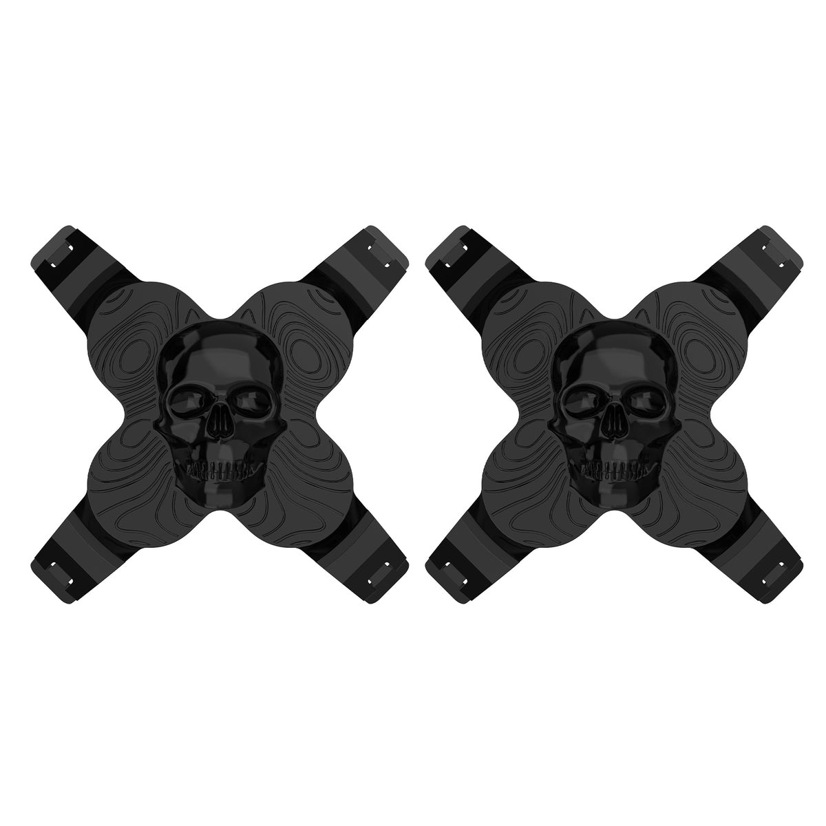 NOVSIGHT HALO 6" Skull Blackout Covers with DRL Cutouts (2pcs/Set)