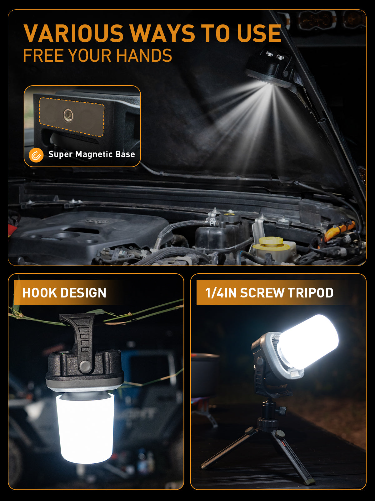 Square LED Work Light - NOVSIGHT