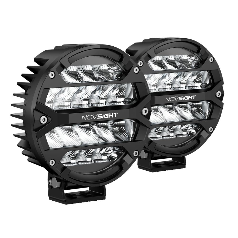 Rock Series | 7-inch LED Pod Round Lights Diving Lights - NOVSIGHT