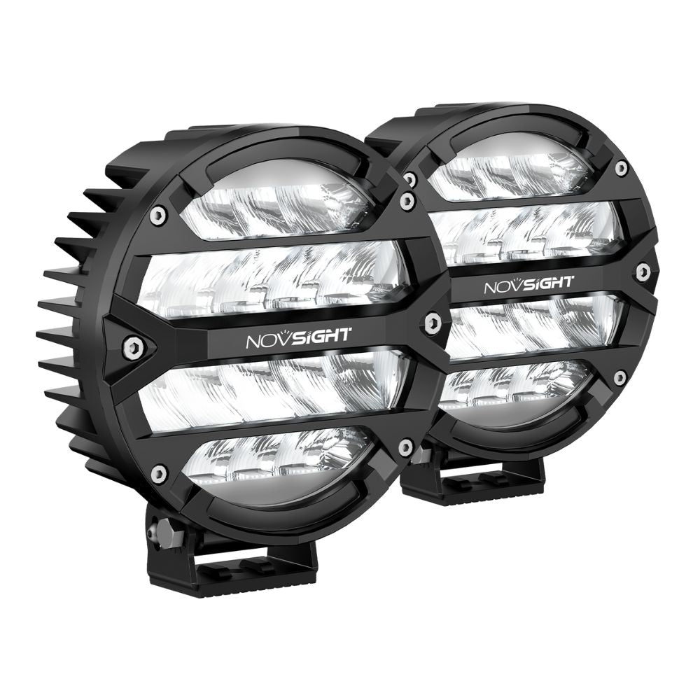Rock Series | 7-inch LED Pod Round Lights - NOVSIGHT