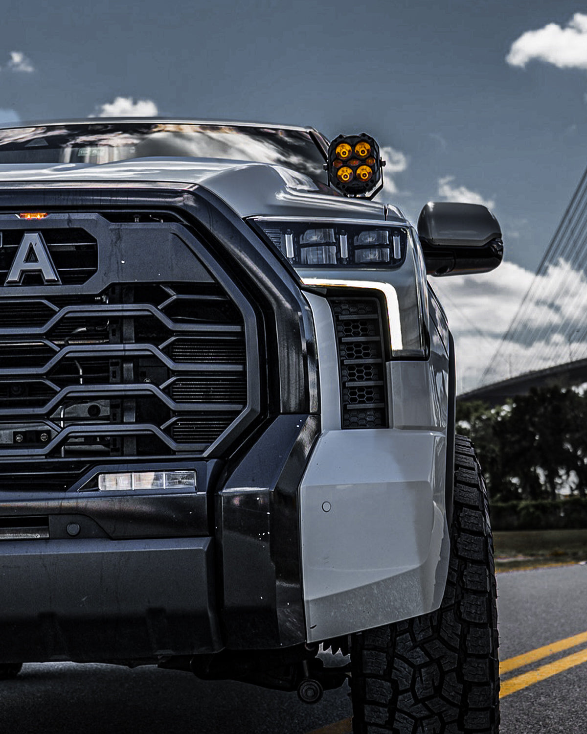 CYBER Series 6-inch LED Pod Lights Kit for Toyota Tundra - NOVSIGHT
