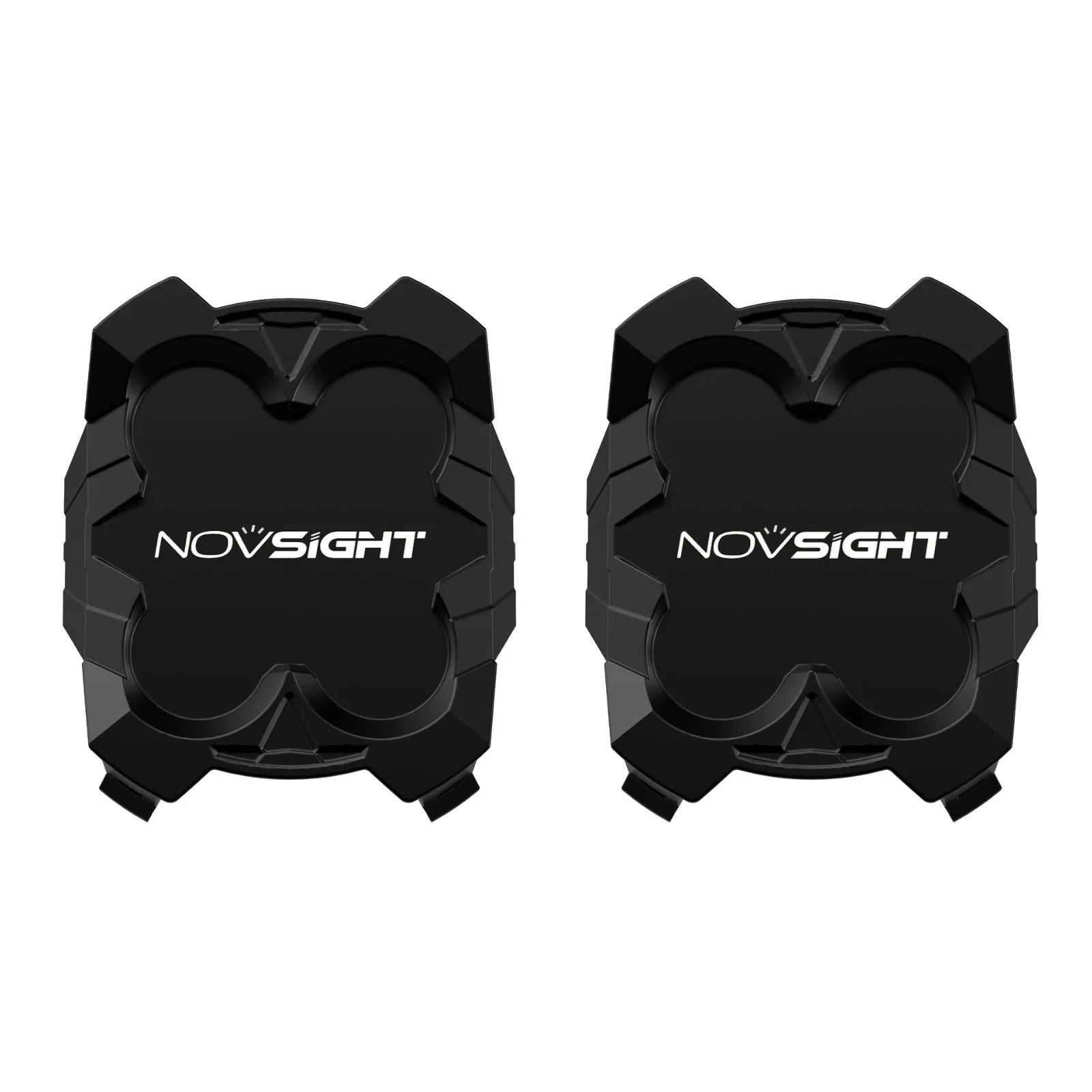 CYBER Series 6-inch LED Pod Light Black Amber Shield Cover (2pcs/pack)