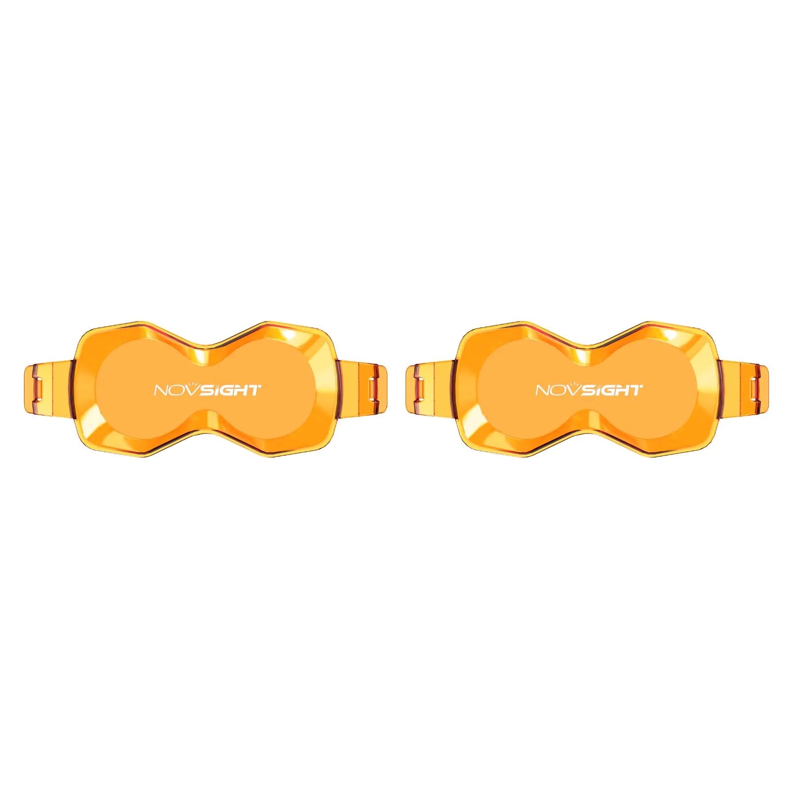 HALO 4.5-inch LED Pod Light Black Amber Shield Cover (2pcs/Set)