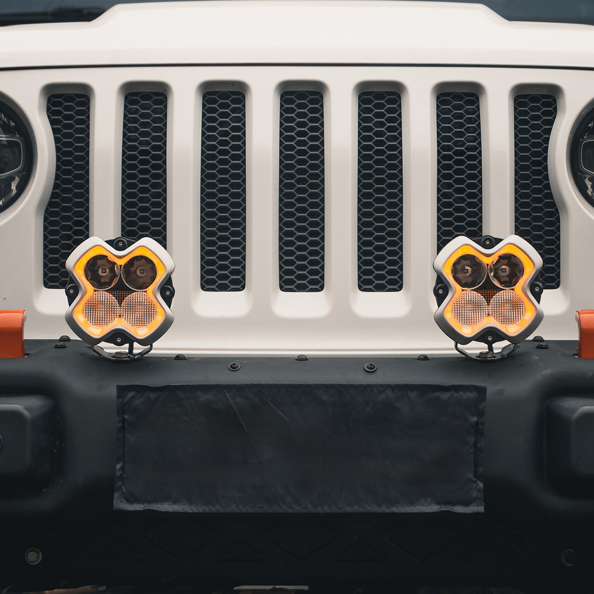 Halo Series 6-inch LED Pod Lights Kit for Jeep Wrangler Jeep Gladiator Jeep Mojave - NOVSIGHT