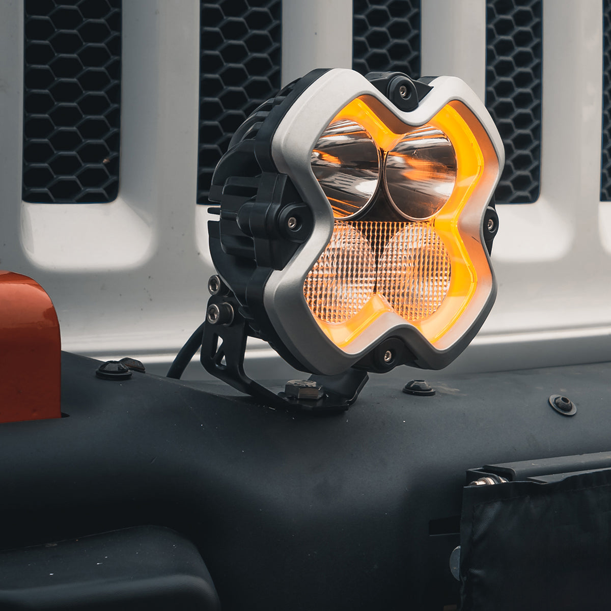 Halo Series 6-inch LED Pod Lights Kit for Jeep Wrangler Jeep Gladiator Jeep Mojave - NOVSIGHT