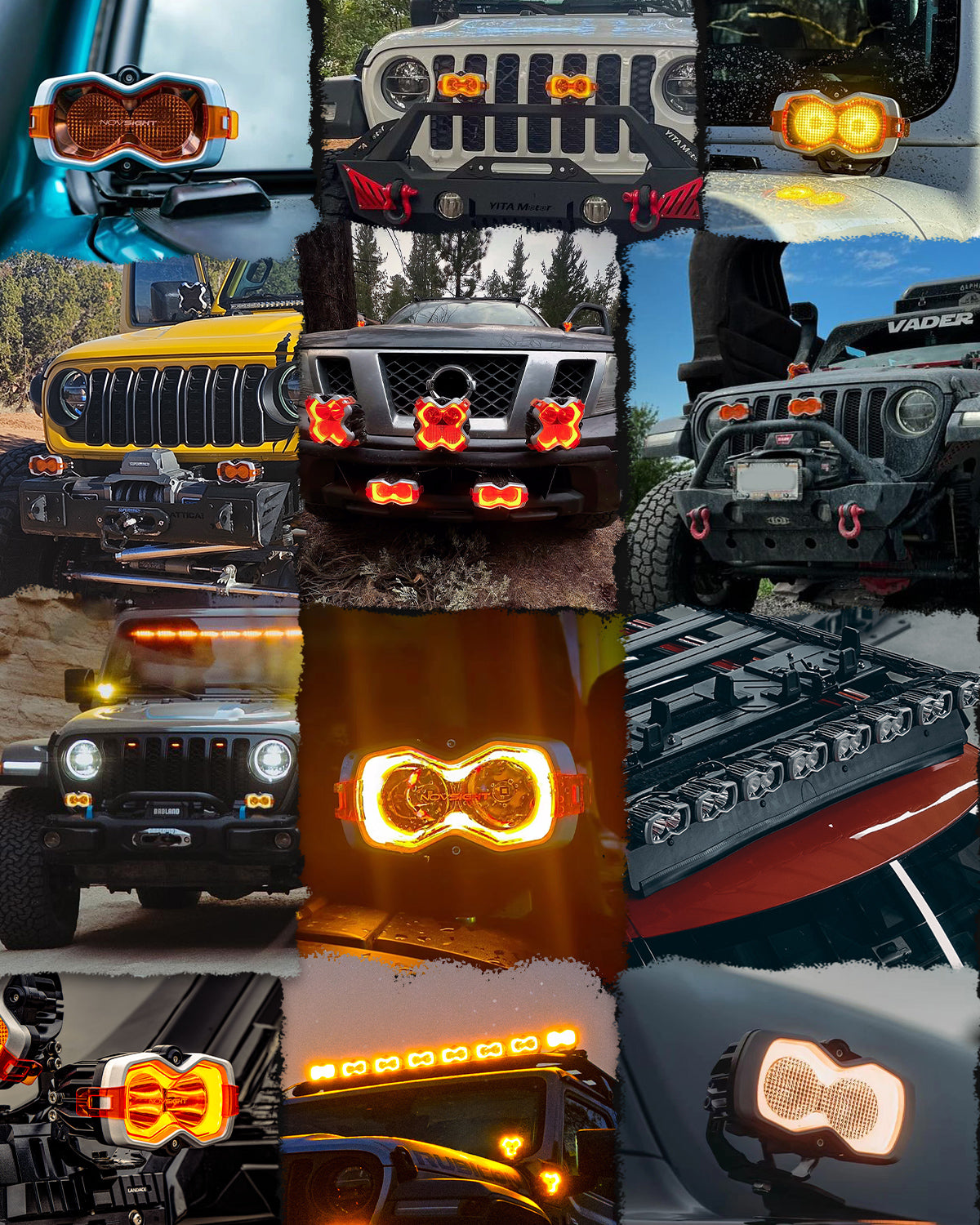 HALO Pro Series 4.5" LED Pod Lights with Dynamic DRL Modes - NOVSIGHT