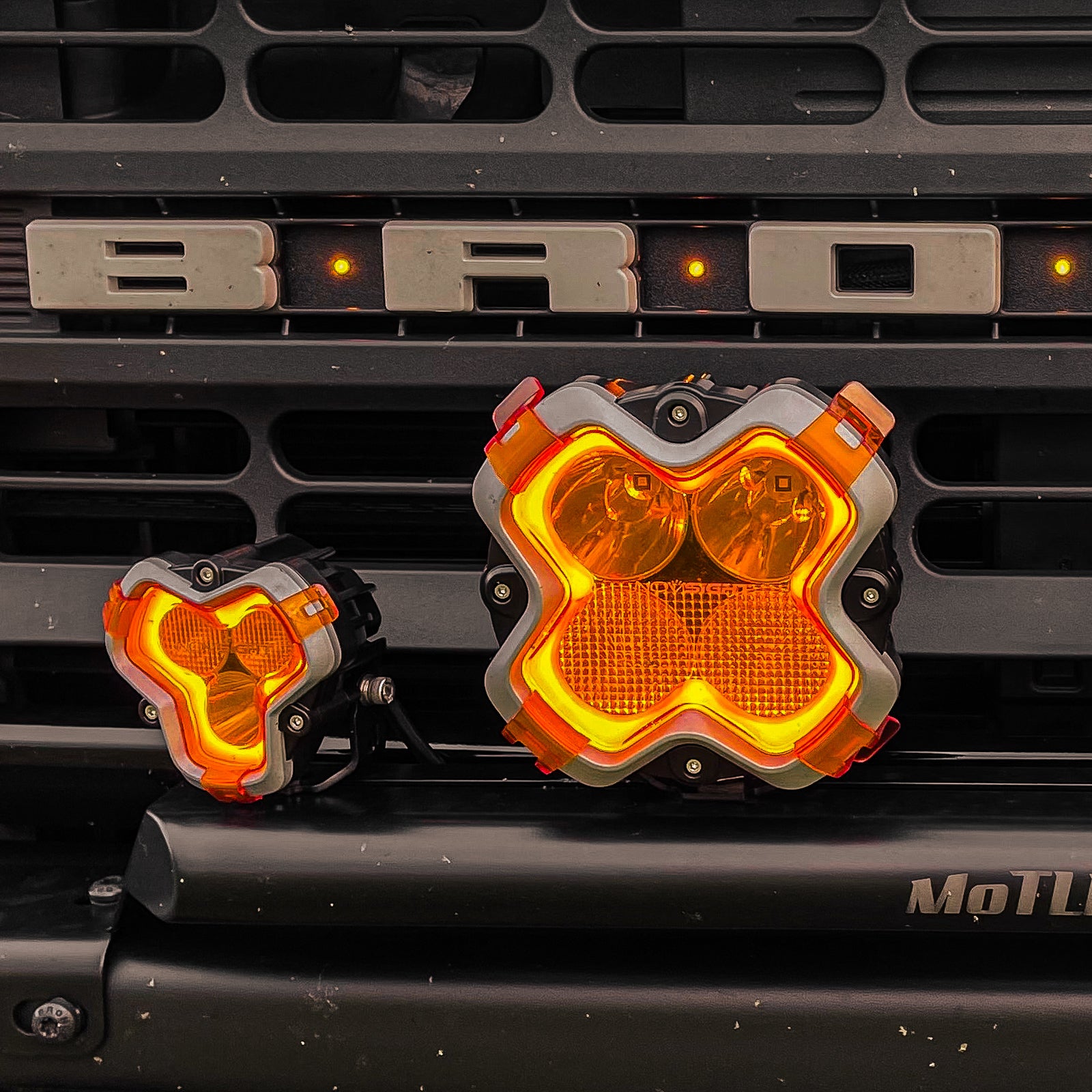 Halo Series Off-road LED Pod Lights Kit for Ford Bronco - NOVSIGHT