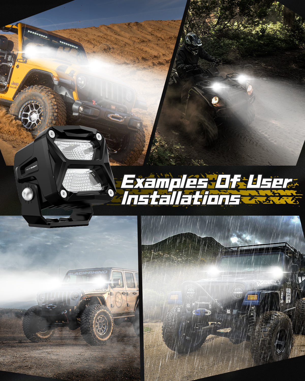 Rock Series | 3-inch LED Pod Lights - NOVSIGHT