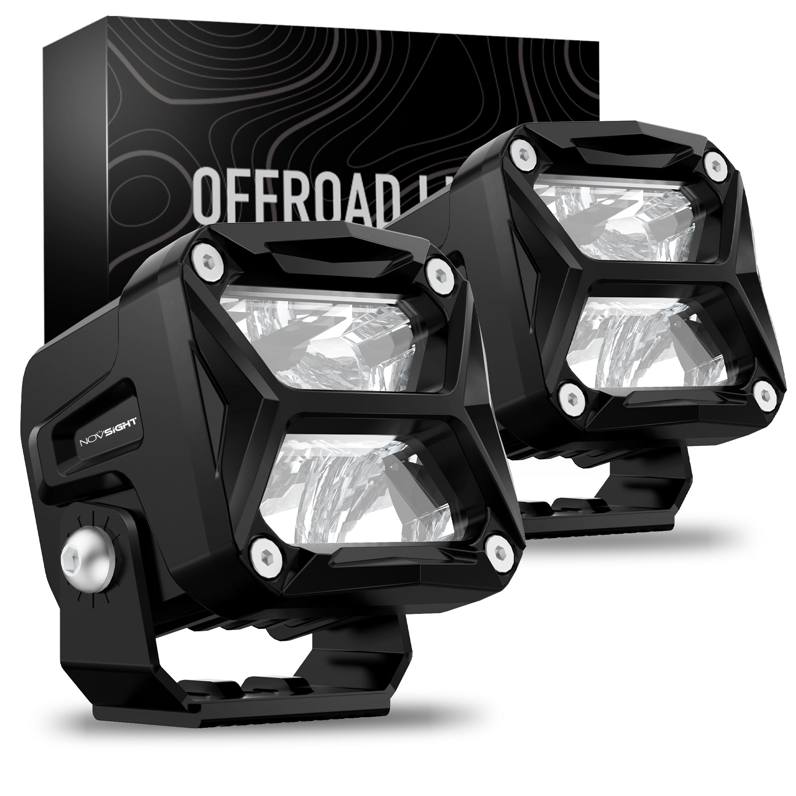 Rock Series | 3-inch LED Pod Lights Spot Lights - NOVSIGHT