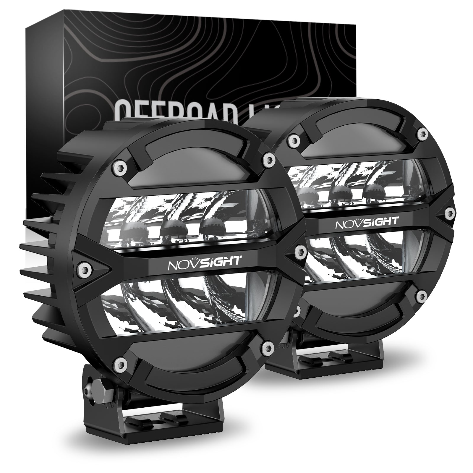 Rock Series | 5-inch LED Pod Round Lights Driving Lights - NOVSIGHT