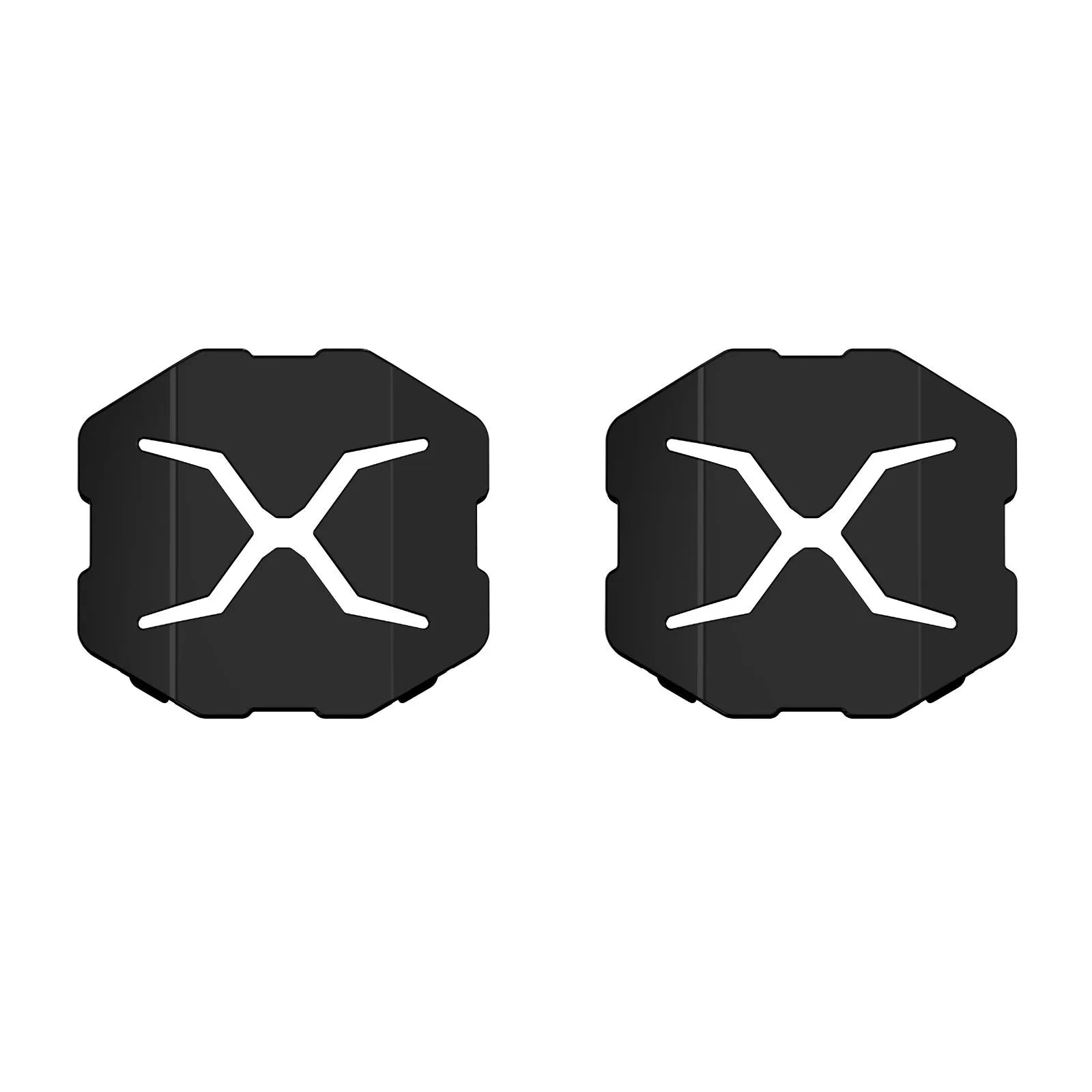X Series 4-inch LED Pod Light Black Amber Shield Cover (2pcs/Set)