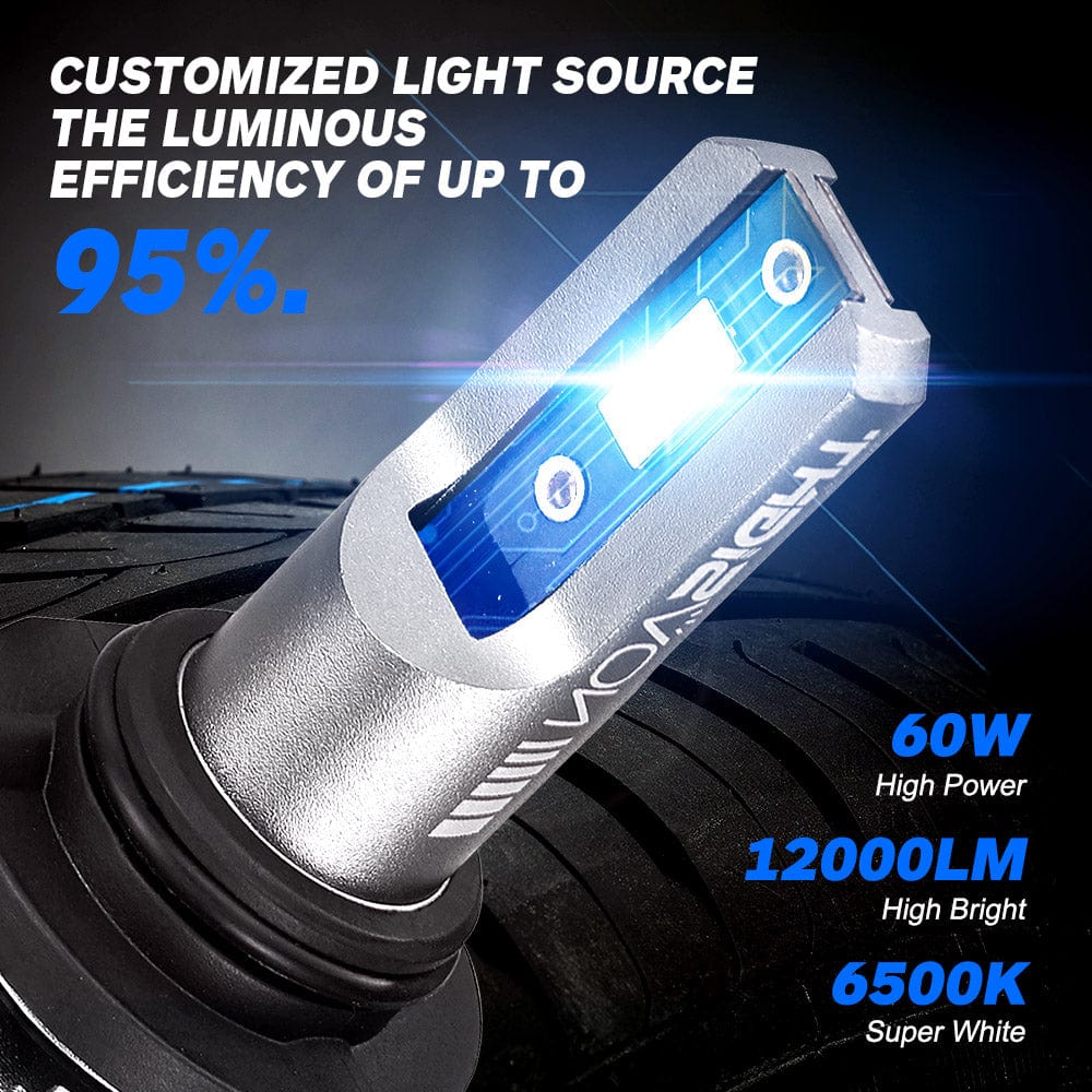 N11 Standard Series | 9005 9006 Combo LED Bulbs Cost-Effective 60W 13000LM 6500K White | 4 Bulbs - NOVSIGHT