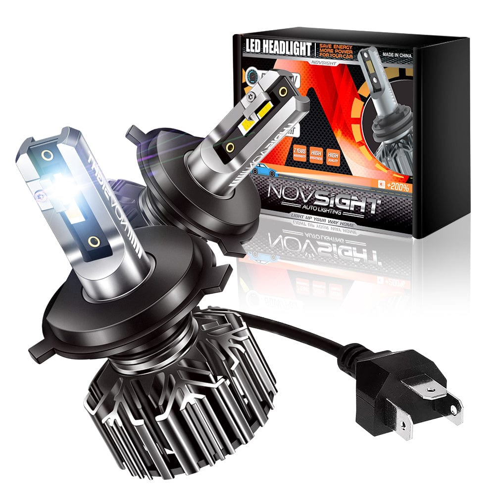 N11 Standard Series | H4 9003 HB2 LED Bulbs Cost-Effective 60W 13000LM 6500K White | 2 Bulbs - NOVSIGHT