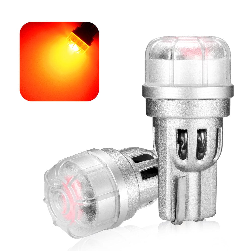 T10R 158 161 168 194 Red LED Bulbs Signal Light Front Backup Light Tail Light - NOVSIGHT