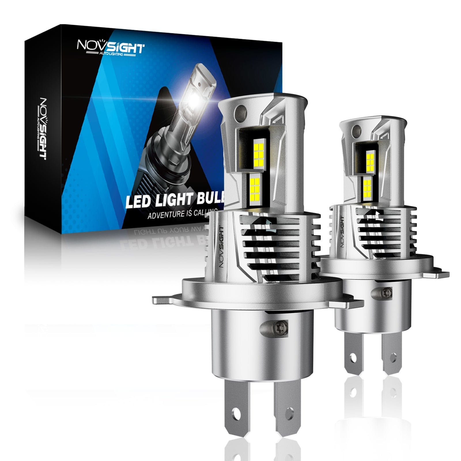 N62 Ultra Series Wireless | H4 HB2 9003 LED Headlight Bulbs 100W 22000
