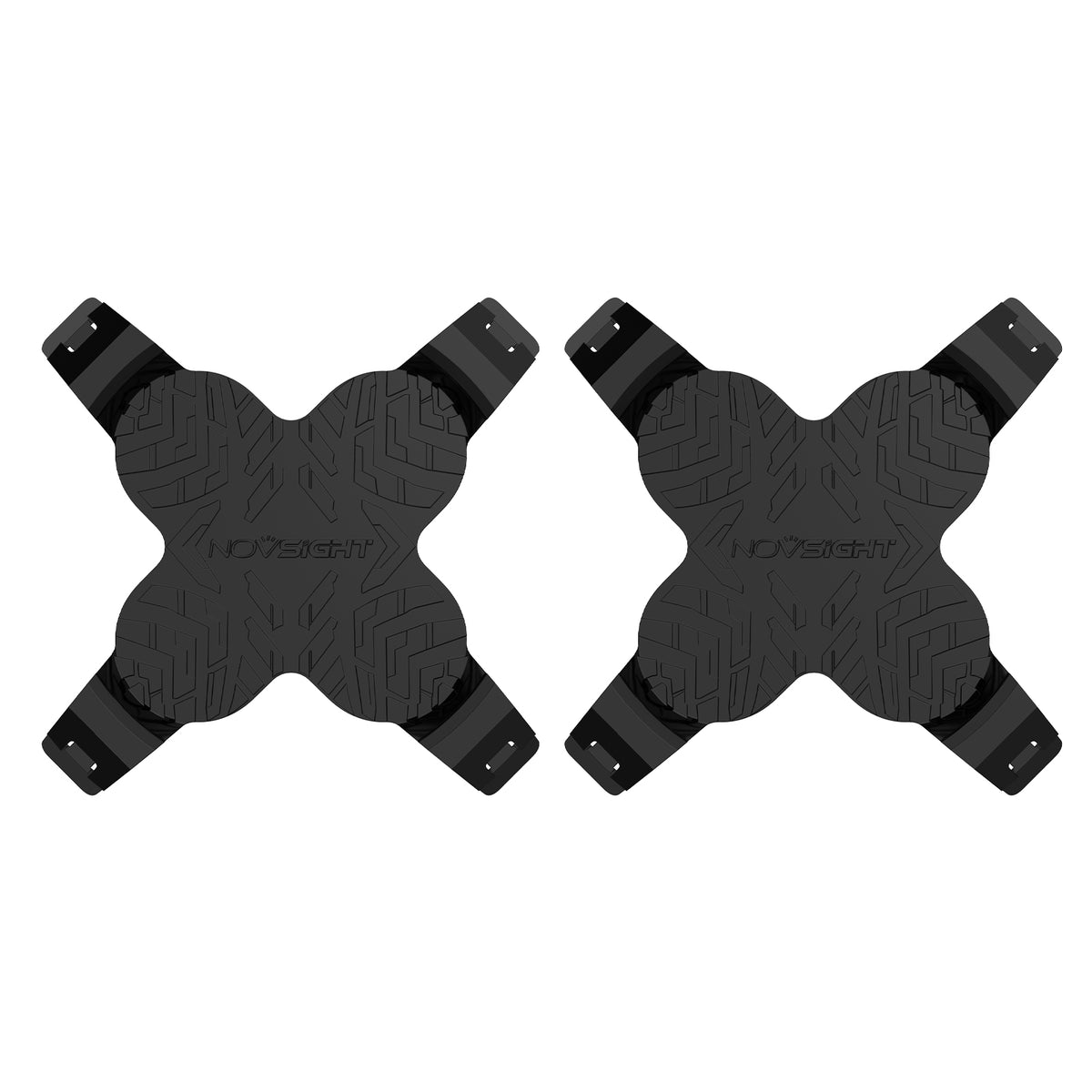 NOVSIGHT HALO 6" Tire Tread Blackout Covers with DRL Cutouts (2pcs/Set)
