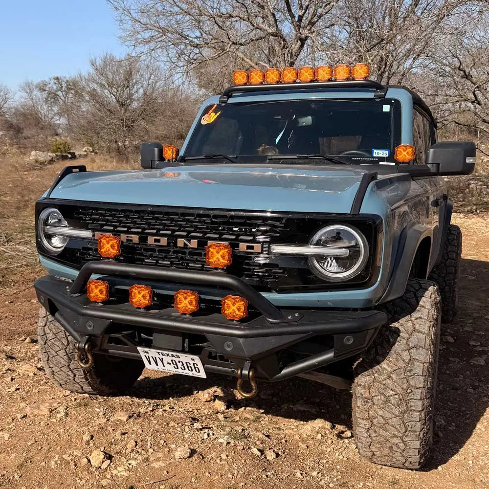 Ford Bronco With X Series 4-Inch LED Pod Light X-Line DRL Driving Lights