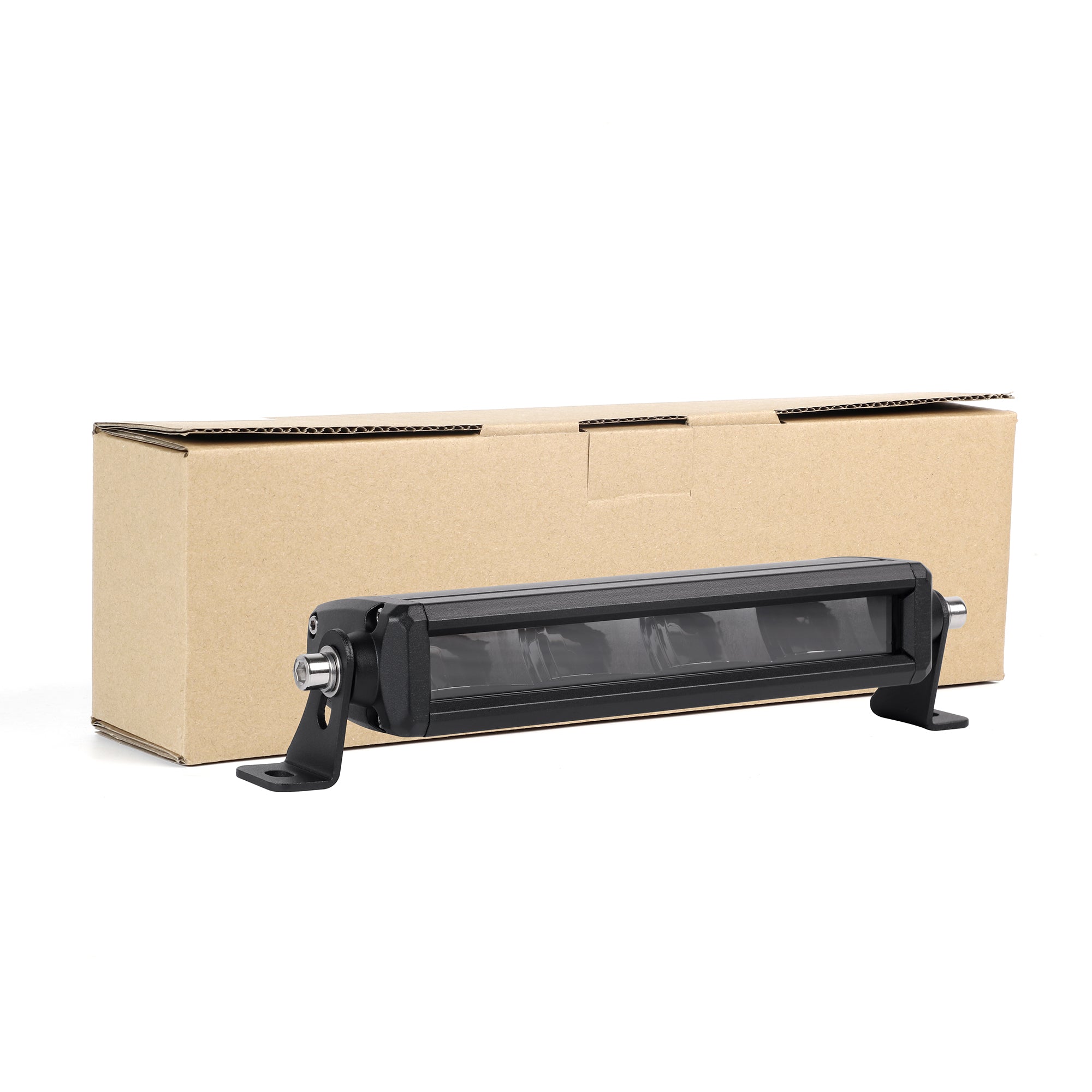 Off Road LED Light Bar 10 Inch Single Row Dual Beam White Amber - NOVSIGHT