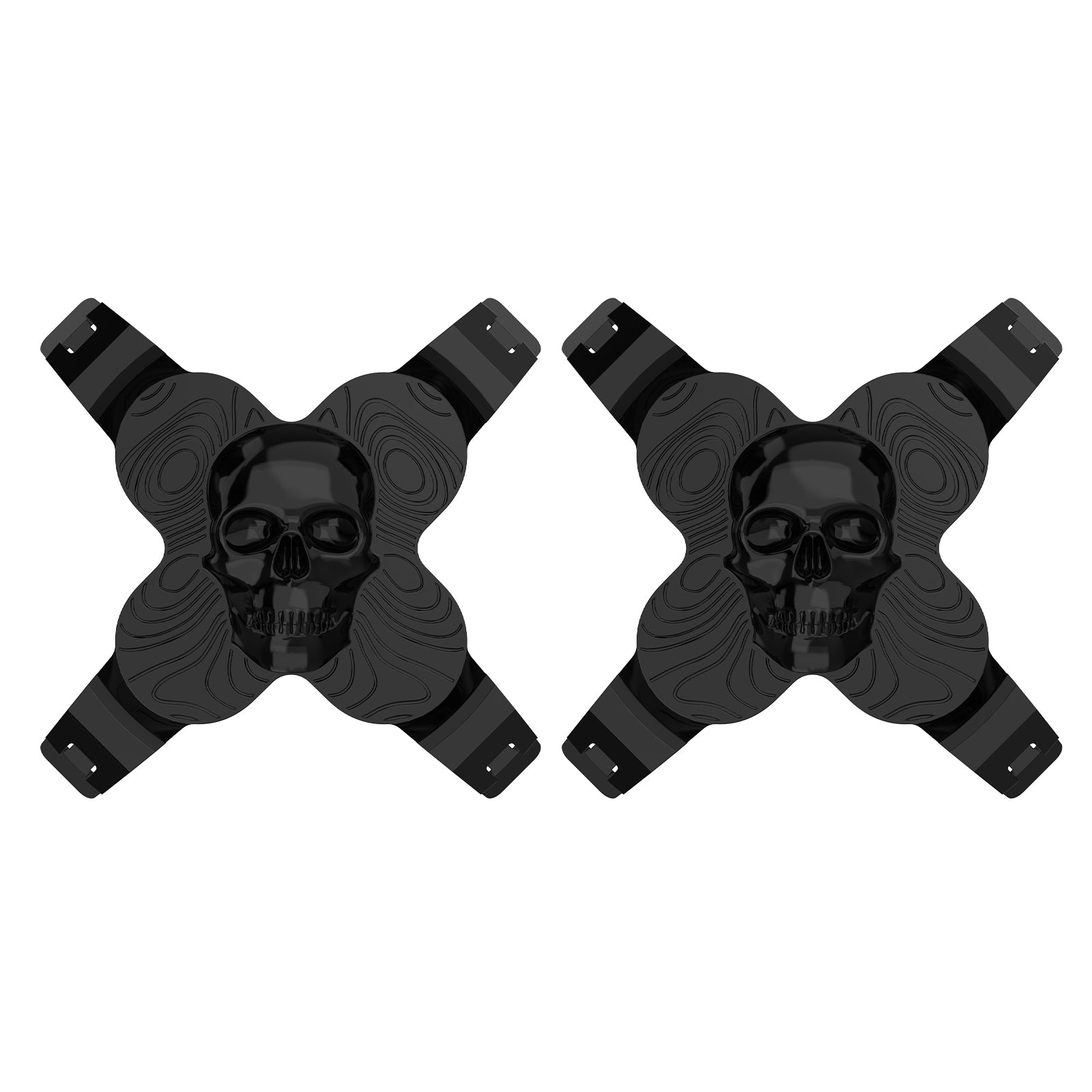NOVSIGHT HALO 6" Skull Blackout Covers with DRL Cutouts (2pcs/Set)