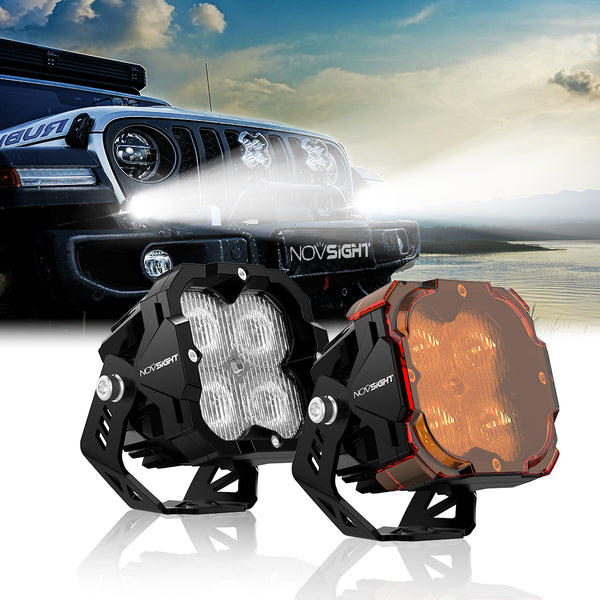 CYBER Series | 3 Inch Cube LED Pod Lights With Harness