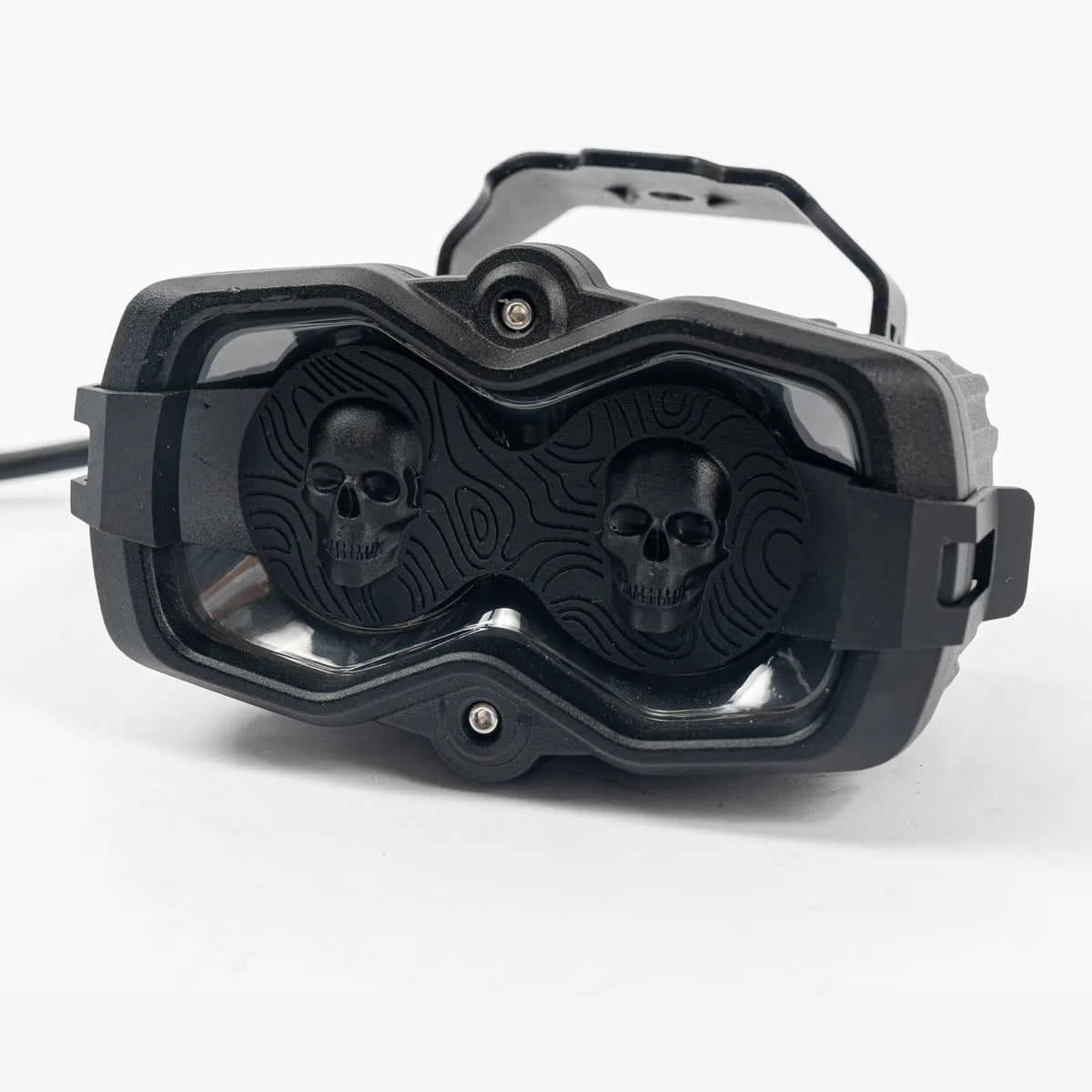 NOVSIGHT HALO 4.5" Dual-Skull Blackout Covers with DRL Cutouts (2pcs/Set)