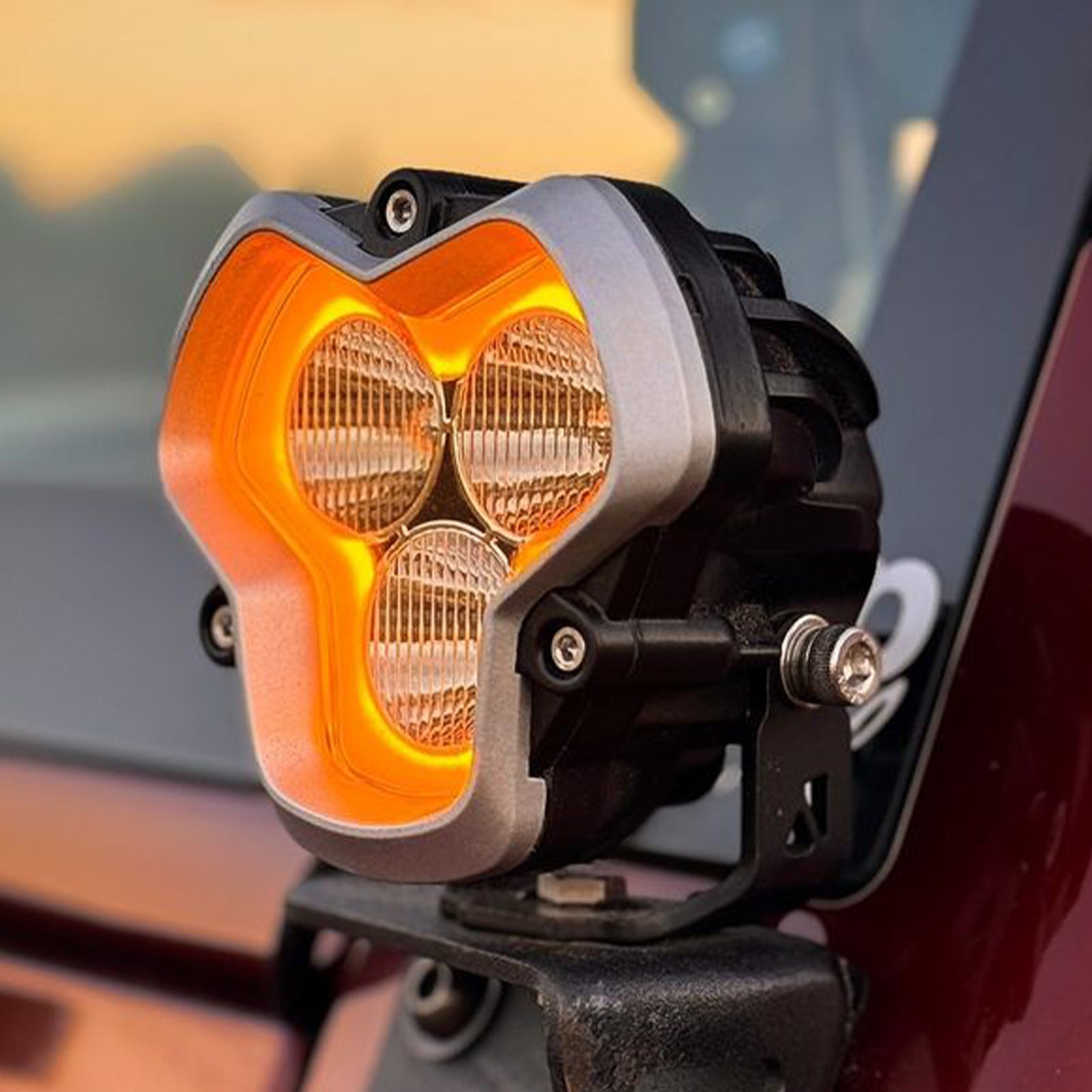 HALO Series 3" LED Pod Lights with DRL 48W Twin Light Kit System Pair - NOVSIGHT