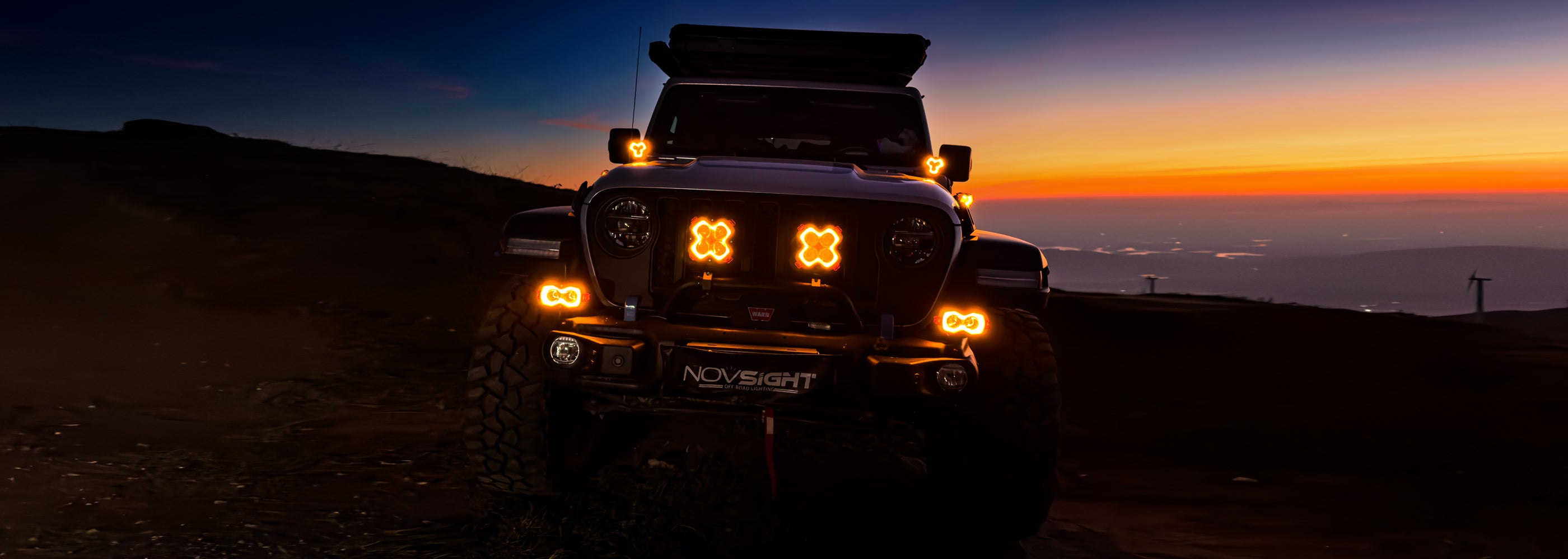 A picture show the novsight halo series pod lights