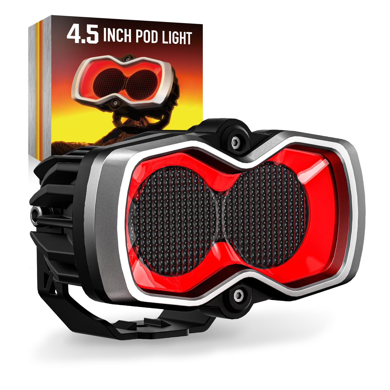 HALO Series 4.5" LED Third Brake Light Reverse Light 1Pc/Set - NOVSIGHT