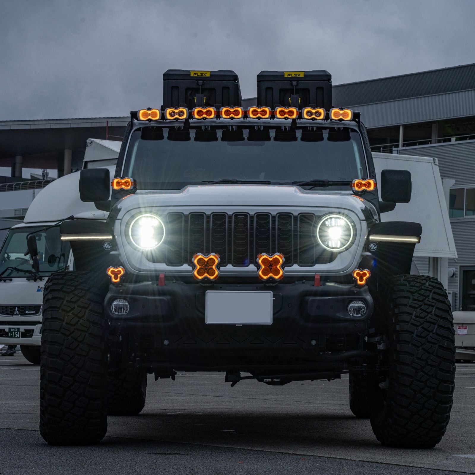 HALO Series 4.5-inch Pod Lights Combined LED Light Bar - NOVSIGHT