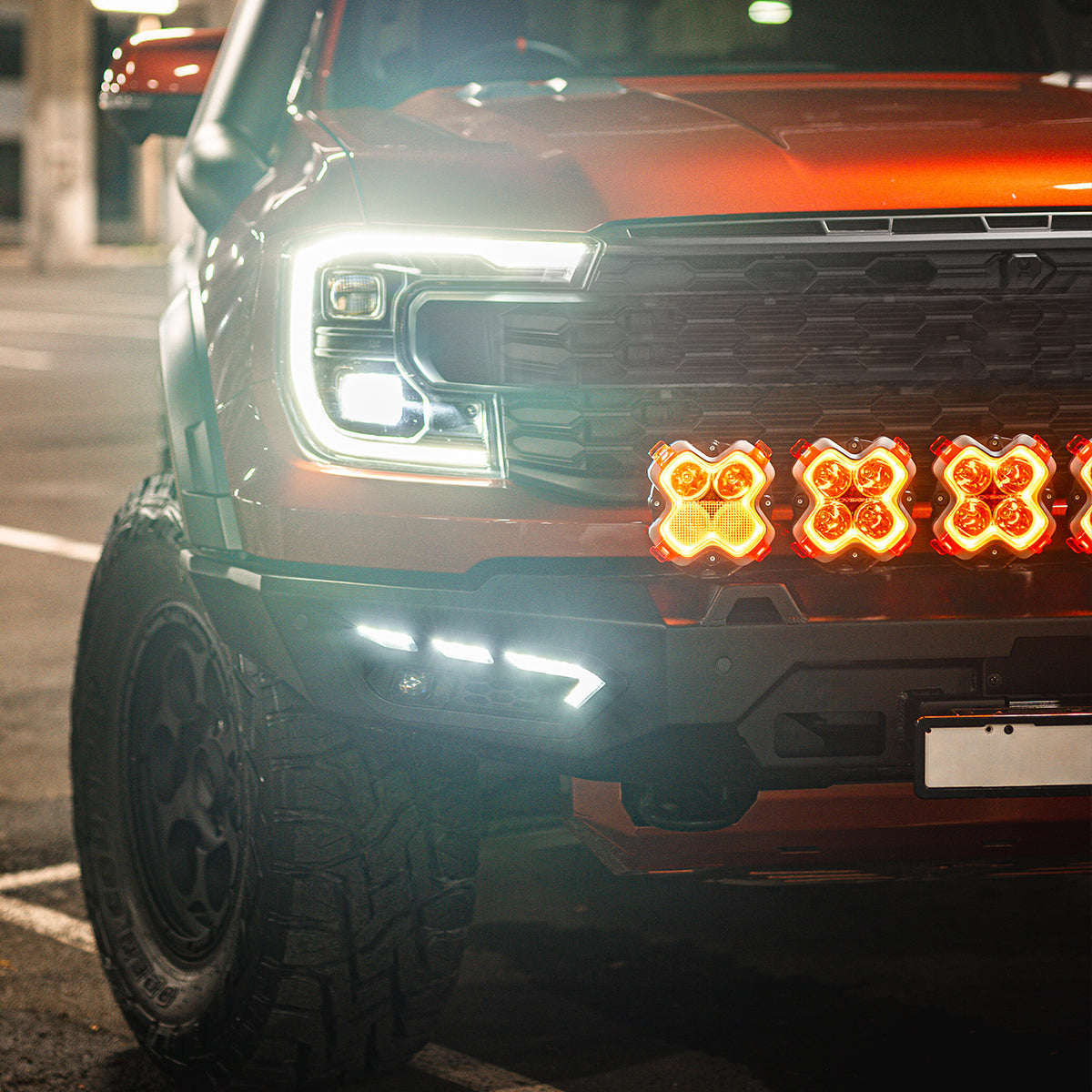 Halo Series 6-inch LED Pod Lights Kit for Ford Raptor Ford F150 F250 F350 - NOVSIGHT