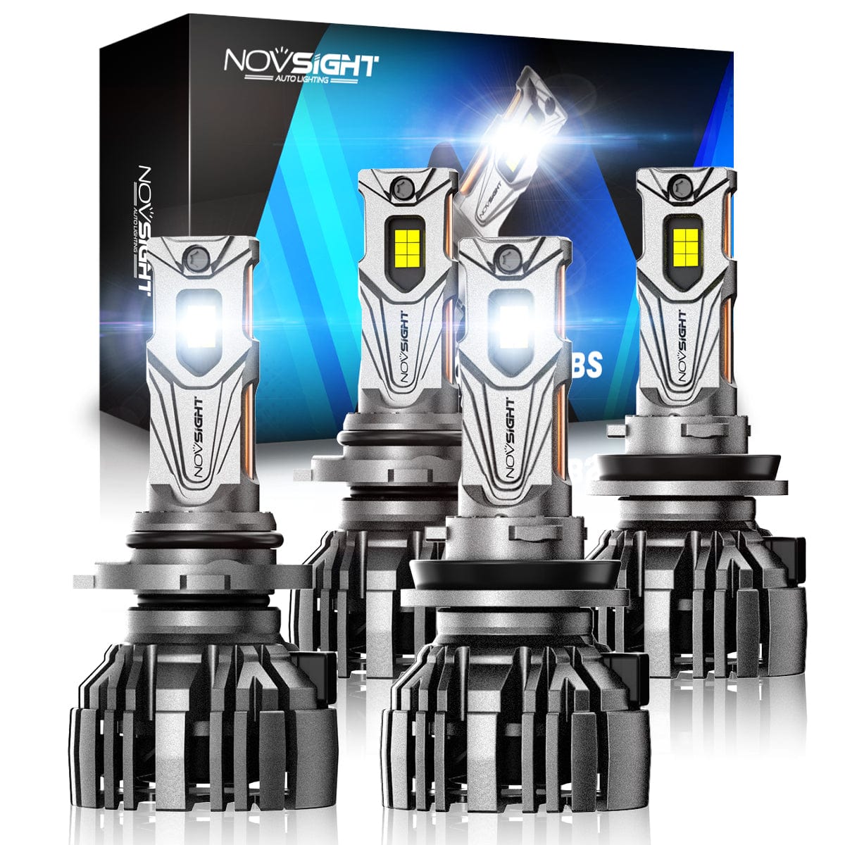 1997-2004 Chevrolet Corvette 9005 9006 LED Headlight Bulbs High and Low Beam Replacement Conversion Kit pack of 4 - NOVSIGHT