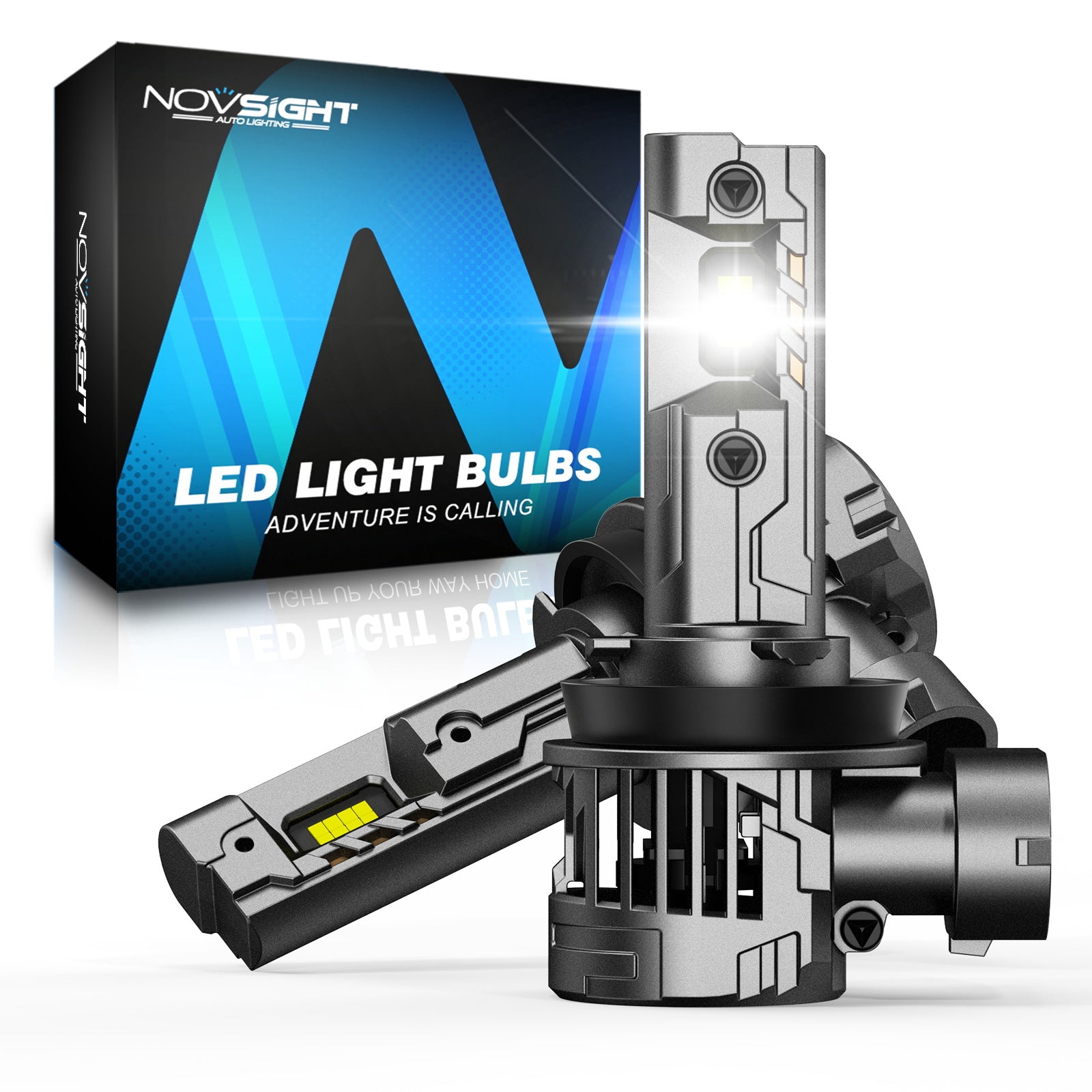 H11/H8/H9 LED Headlight Bulbs Extremely Bright | NOVSIGHT Car