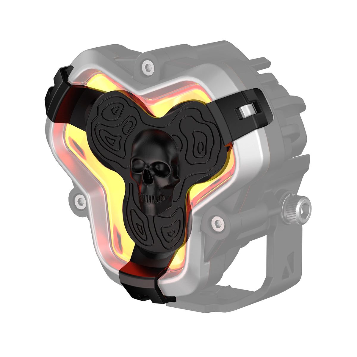 NOVSIGHT HALO 3" Skull Blackout Covers with DRL Cutouts (2pcs/Set)