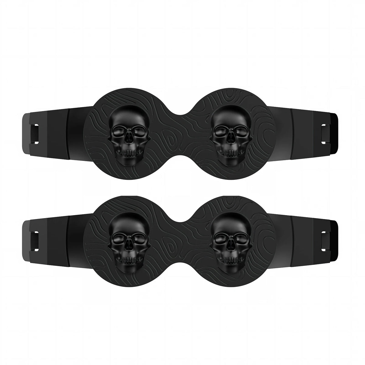 NOVSIGHT HALO 4.5" Dual-Skull Blackout Covers with DRL Cutouts (2pcs/Set)