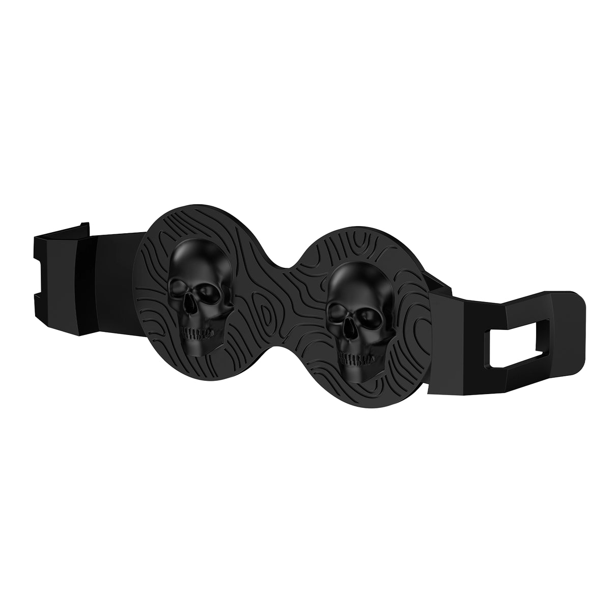 NOVSIGHT HALO 4.5" Dual-Skull Blackout Covers with DRL Cutouts (2pcs/Set)
