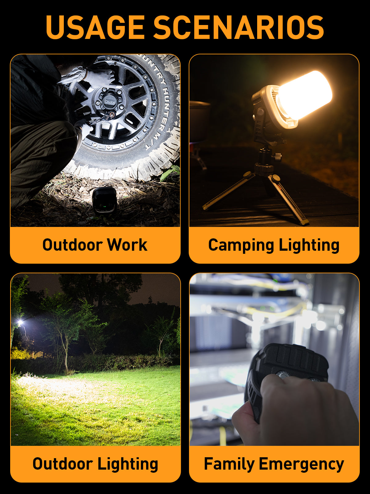 Square LED Work Light - NOVSIGHT