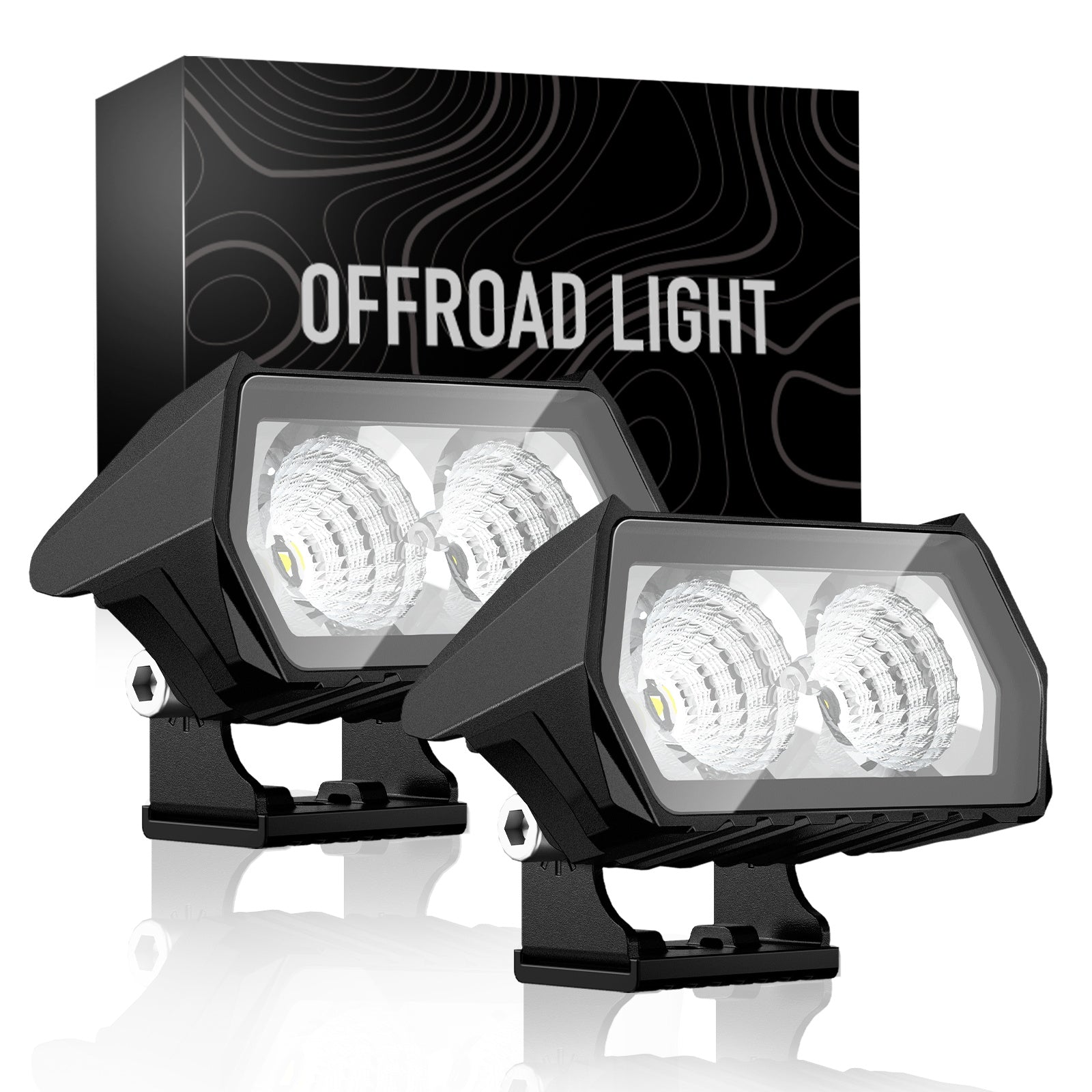 Rock Series | 3.5-inch LED Pod Lights Flood Lights - NOVSIGHT