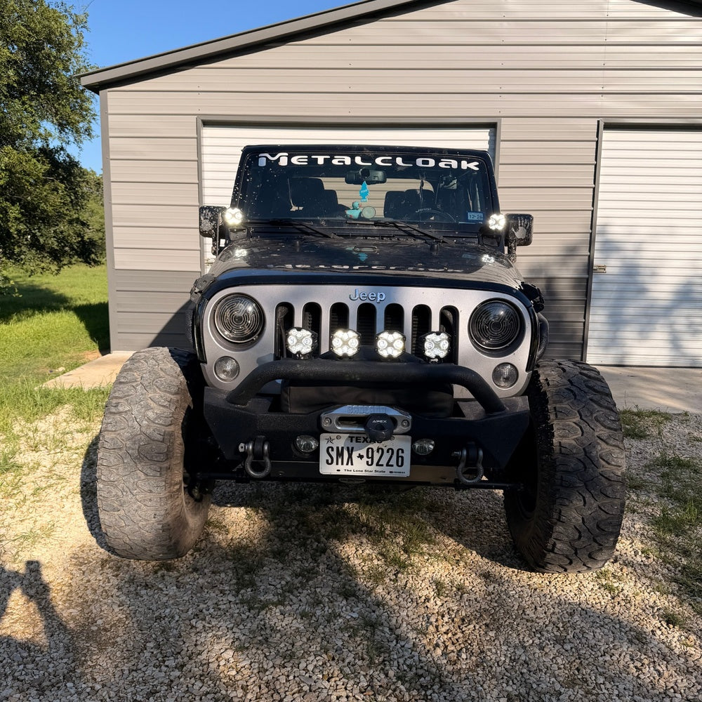Jeep Wrangler JK Rubicon With X Series 4-Inch LED Pod Light X-Line DRL Driving Lights