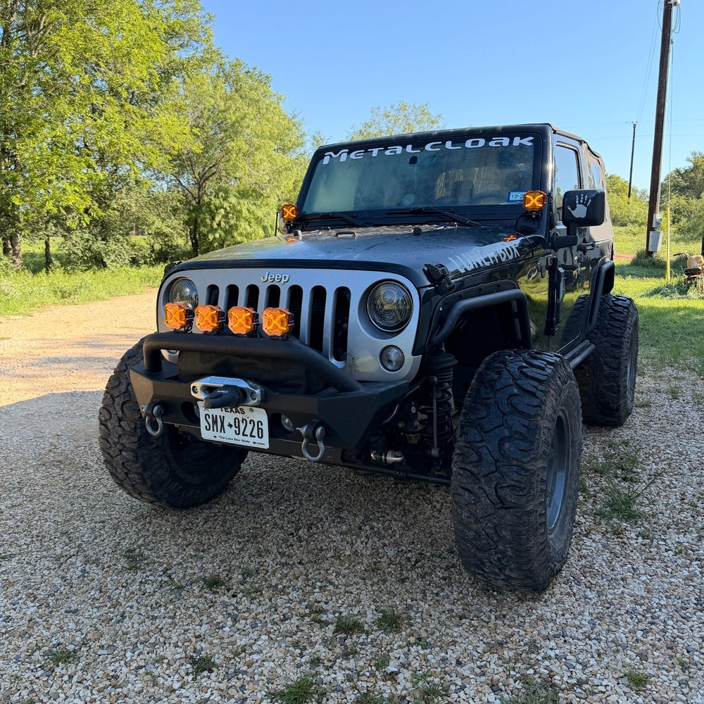 Jeep Wrangler JK Off-Road Driving Lights With X Series 4-Inch LED