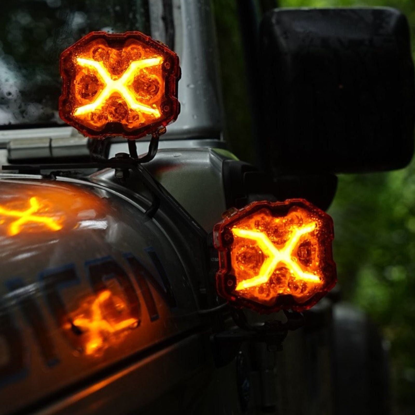 X-Series 4-inch LED Off-road Pod Light Driving Beam with Bluetooth Switch Panel - NOVSIGHT