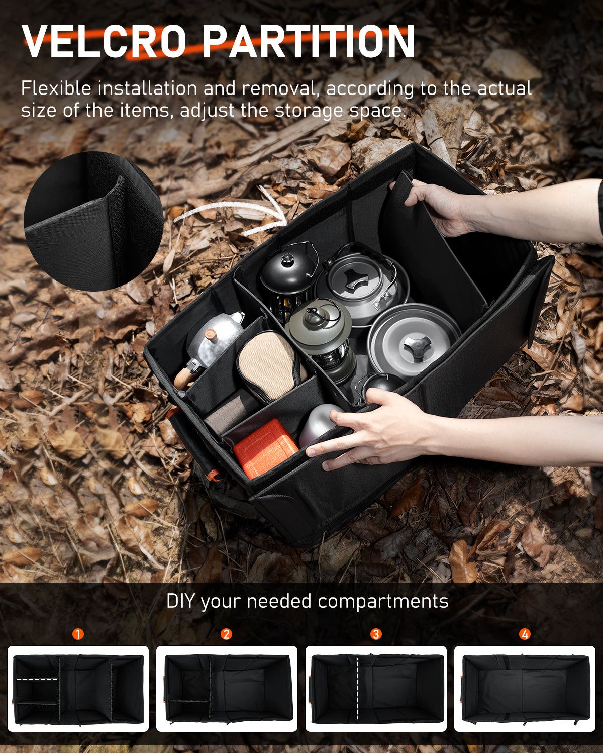 Rove Series | Camping Storage Box Foldable Car Trunk Organizer - NOVSIGHT